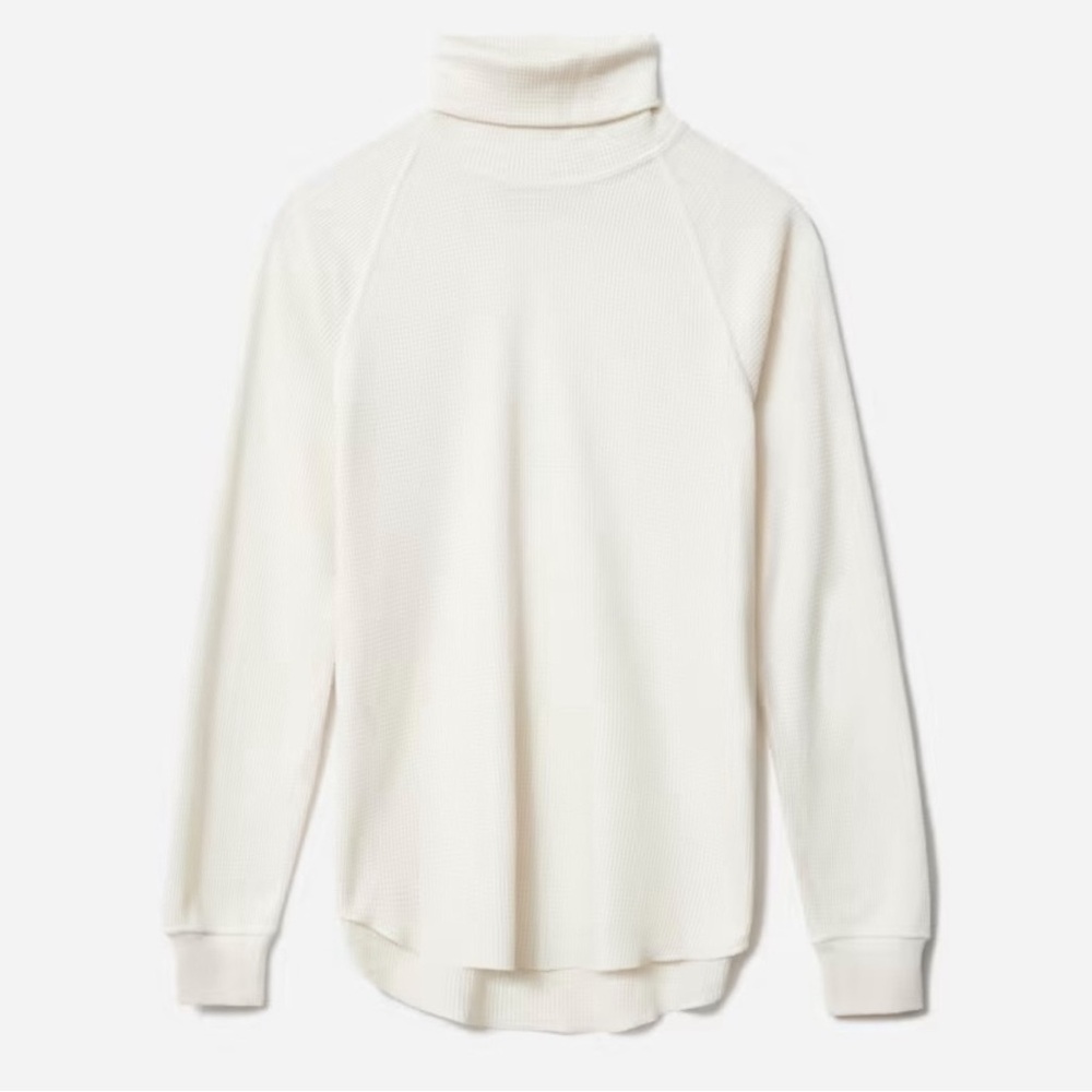 EUC Everlane Cream Turtleneck Top